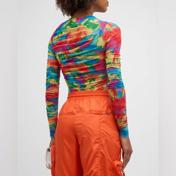 NWT SER.O.YA Janey Multicolor Top Size XS Abstract Palm SER. O. YA - Picture 4 of 12